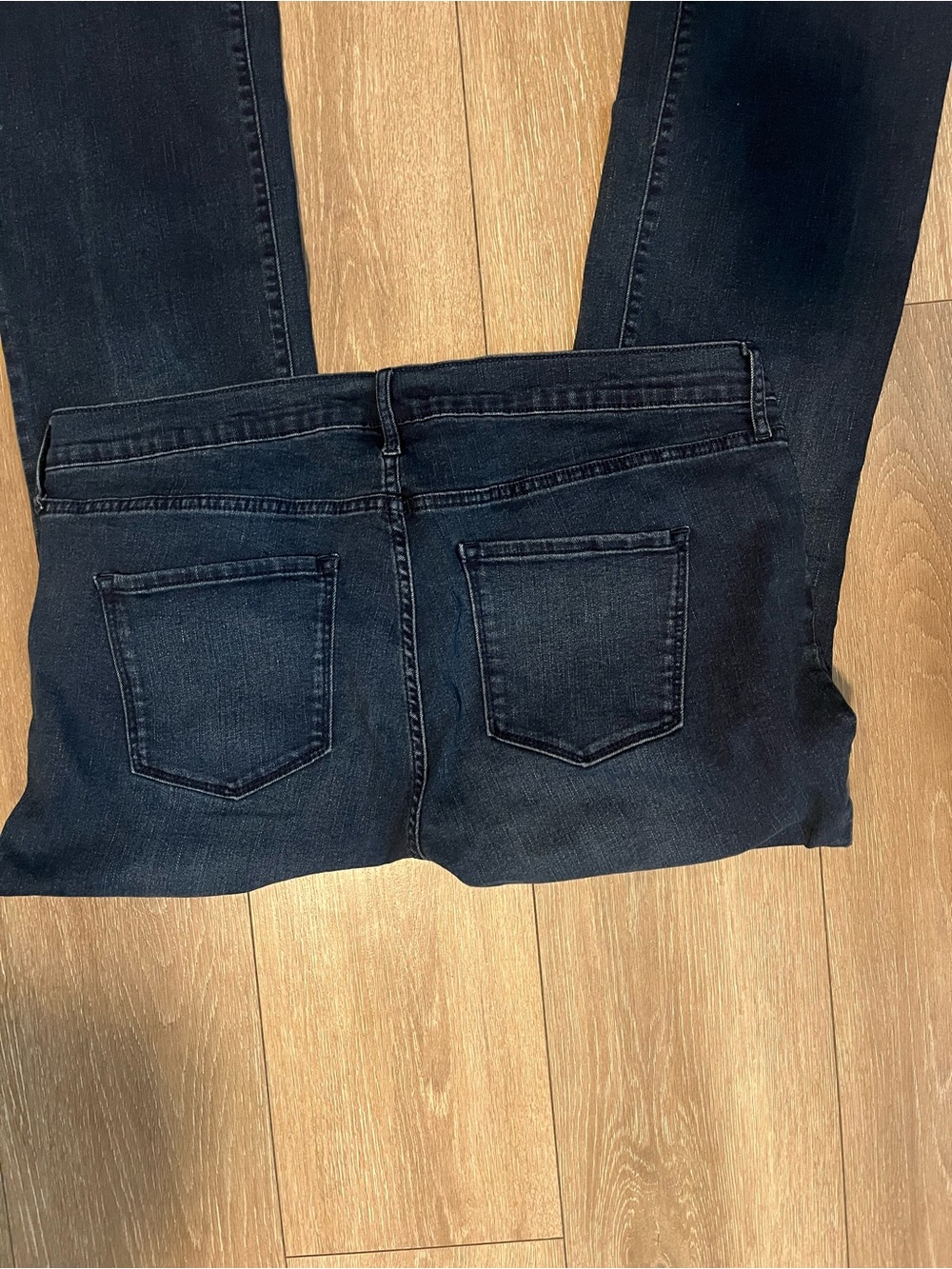 Nine West Dark Indigo Flare Jeans for Women - Picture 2 of 5